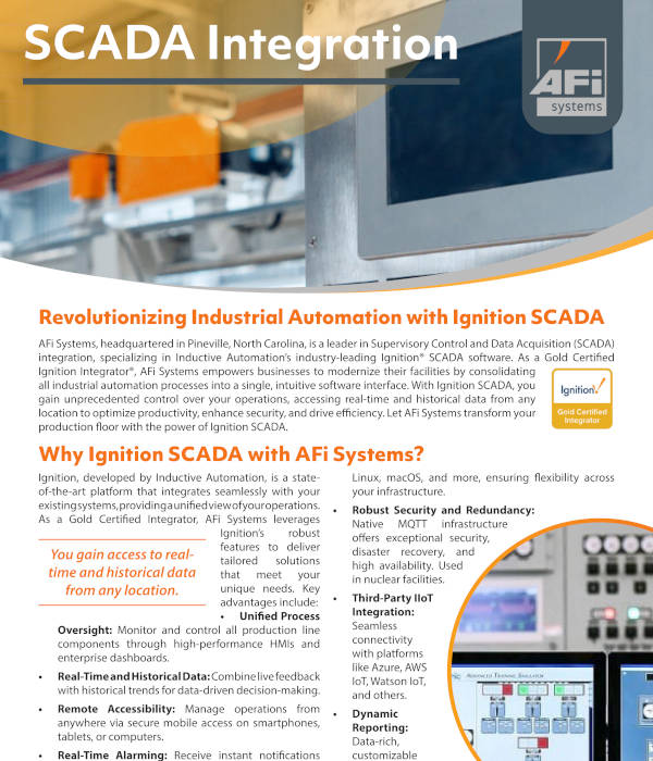AFI Systems SCADA Sell Sheet