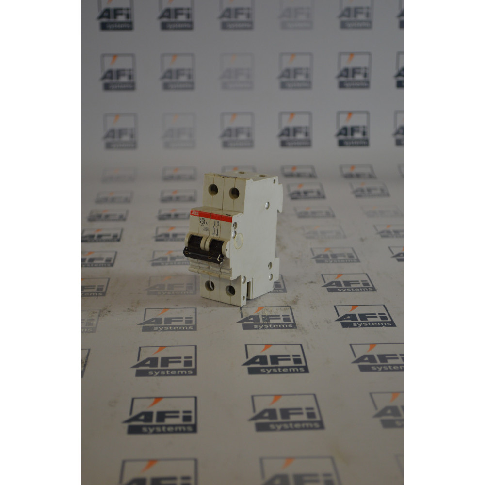 ABB S272-K25A CIRCUIT BREAKER 25AMP 2POLE 400VAC K-CURVE