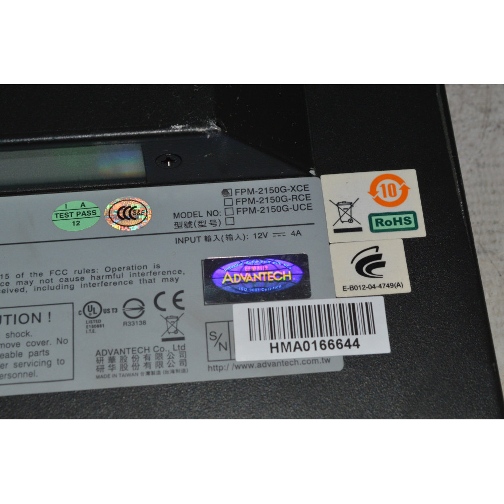 ADVANTECH FPM2150GXCE PANEL DISPLAY