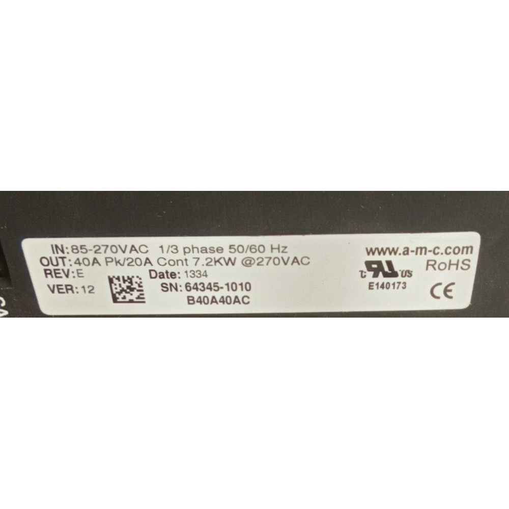 Advance Motion Controls B40A40AC SERVO AMPLIFIER