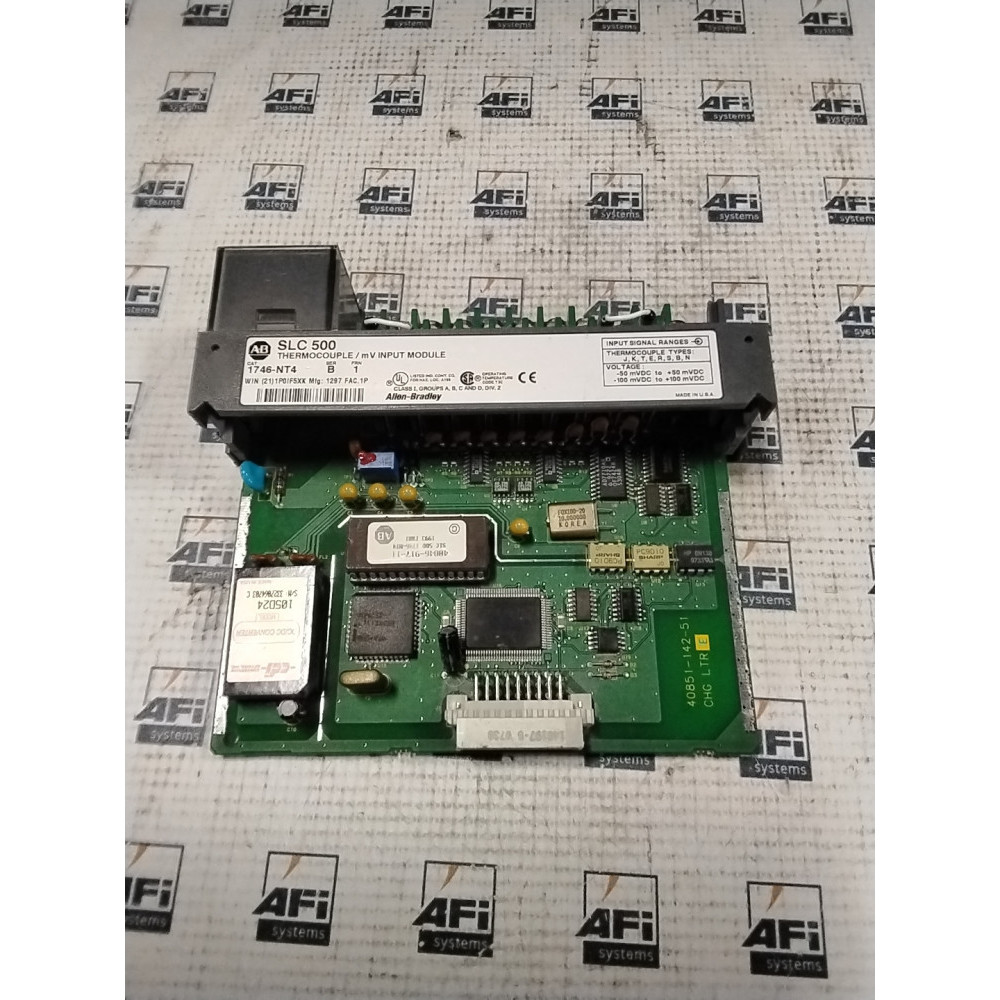 SLC-500 4 Channel Thermocouple Module B/E/J/K/N/R/S/T. +-50mV. +-100mV