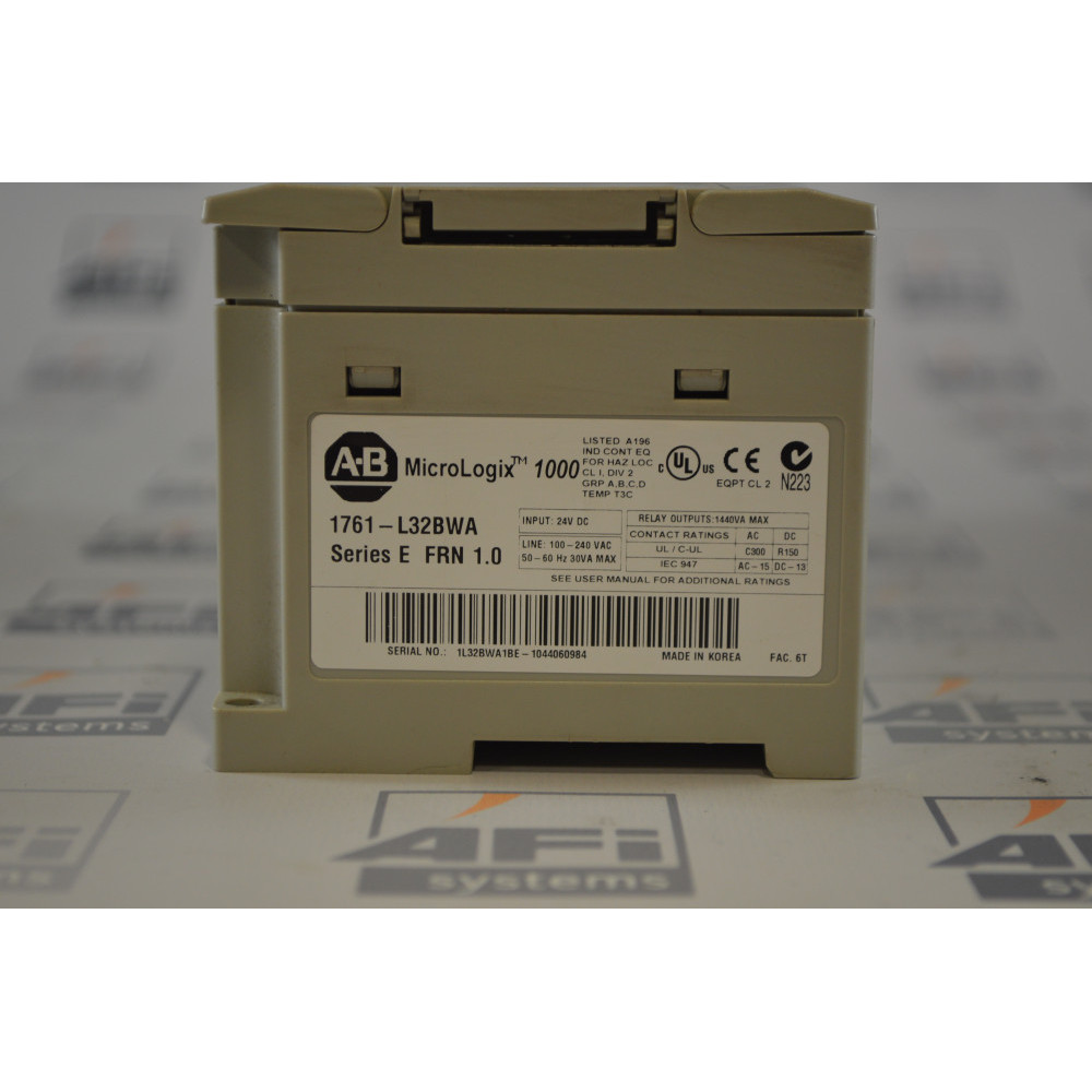 Allen-Bradley 1761-L32BWA SER E PLC CONTROLLER AC 20IN 12OUT