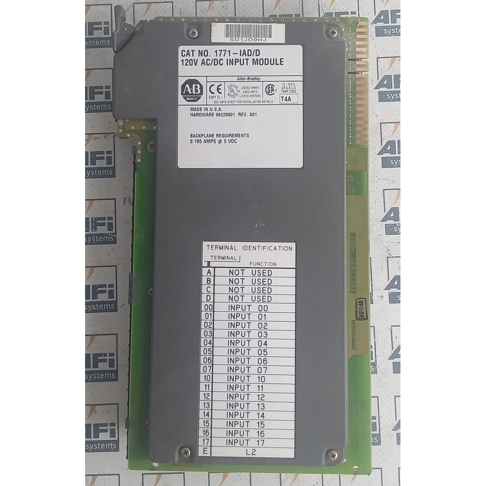 Allen Bradley 1771-IAD Input Module