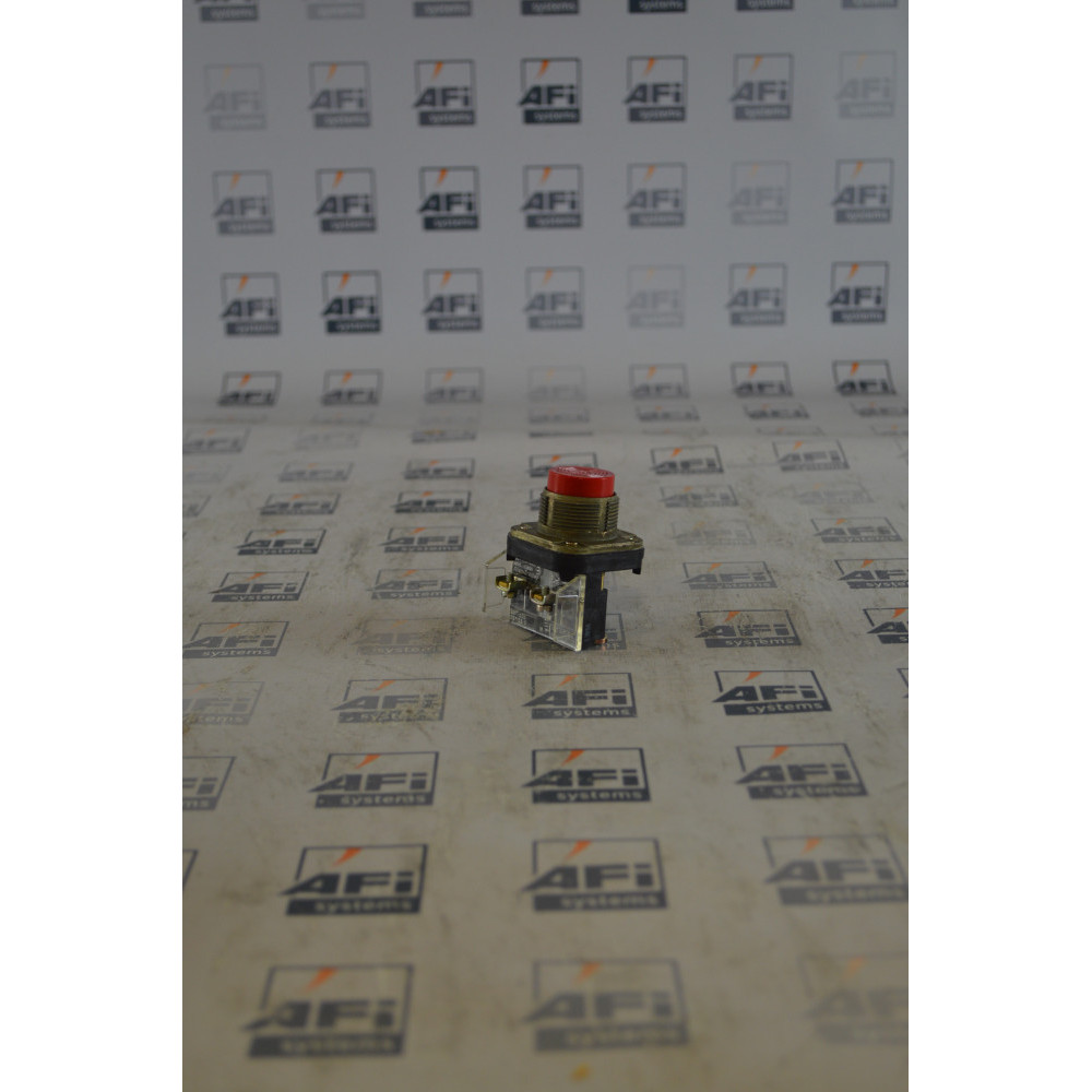 Allen-Bradley 800T-B6D2 PUSHBUTTON SMALL ROUND  MOMENTARY CONTACT  30.5 MM NON-ILLUMINATED  METAL  TYPE 4/13  NO GUARDS
