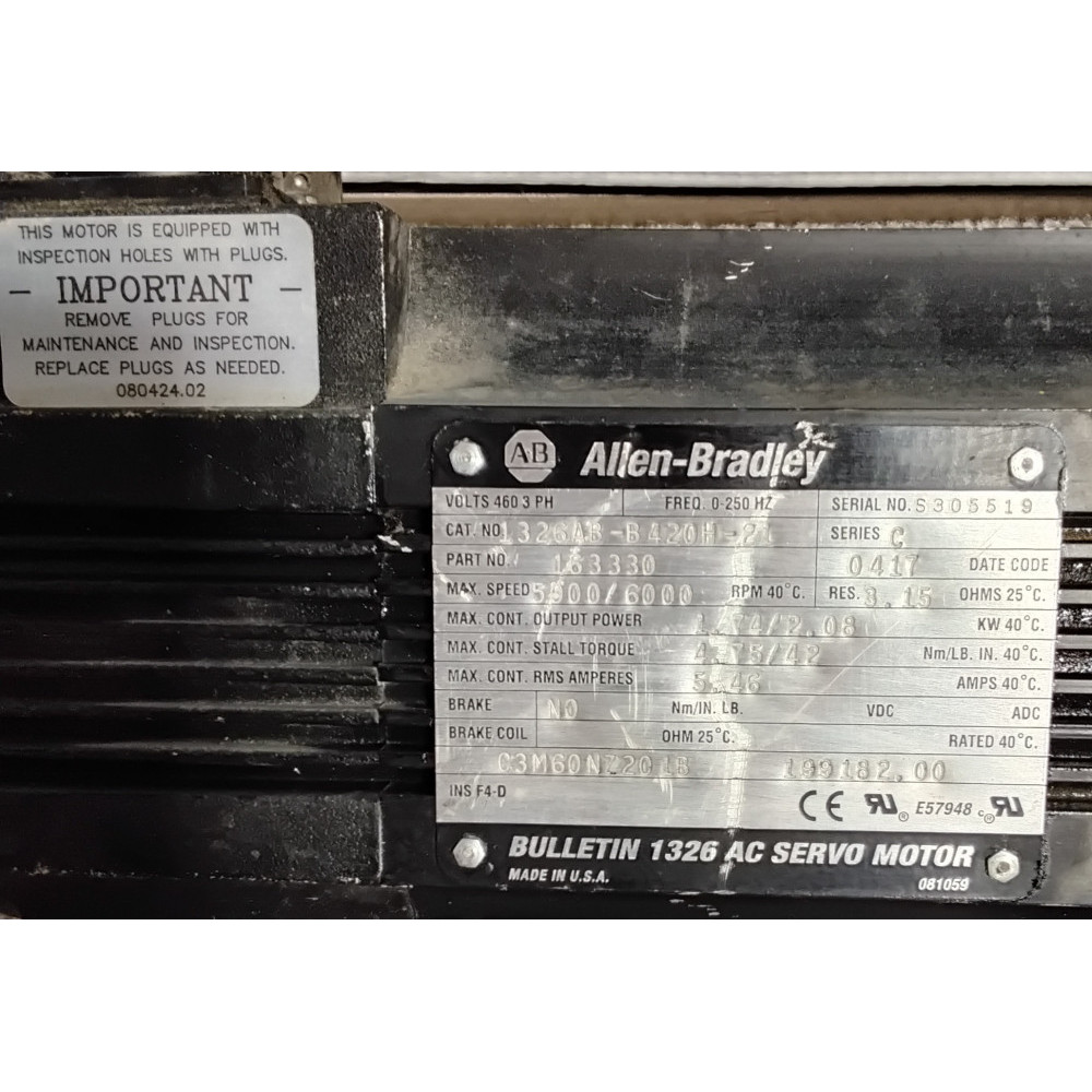 Allen Bradley 1326AB-B420H-21 AC Servo Motor