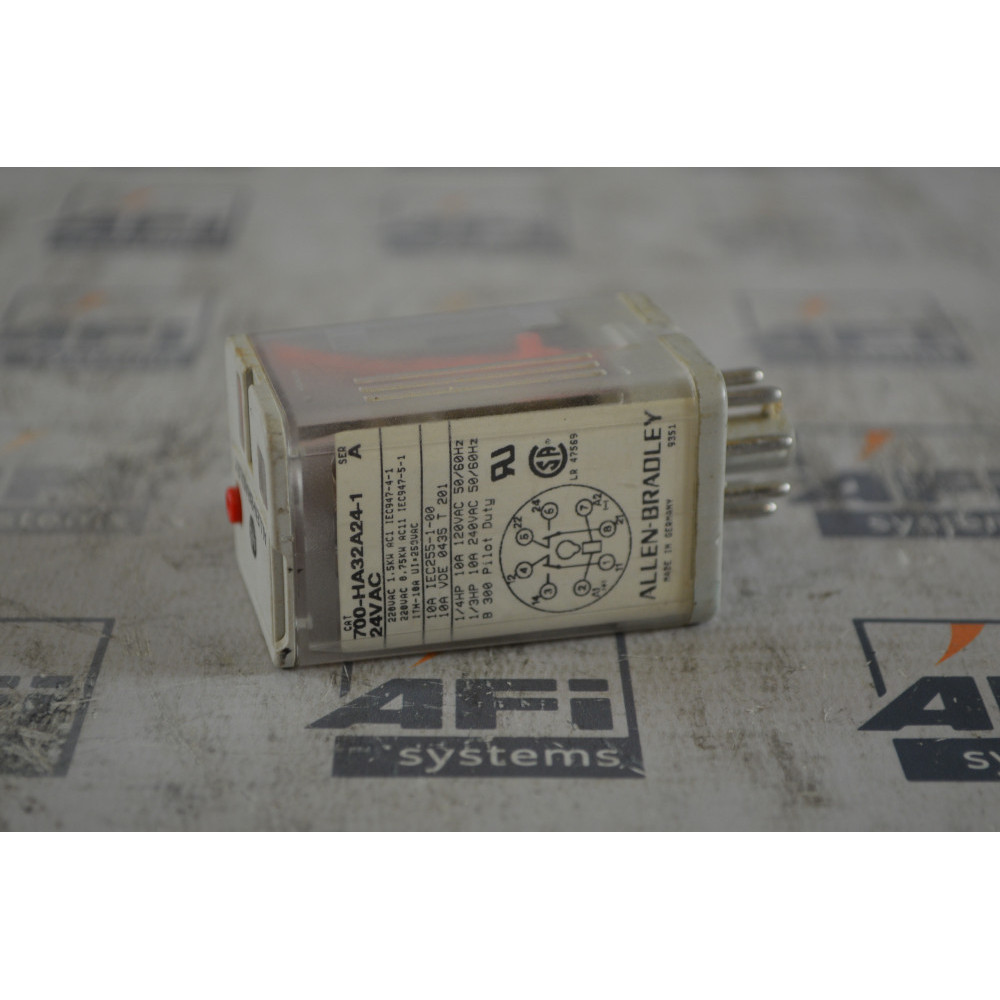 Allen-Bradley 700-HA32A24-1 700-HA GENERAL PURPOSE TUBE BASE RELAY  10 AMP CON