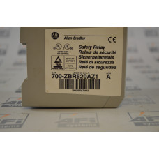 Allen-Bradley 700-ZBR520AZ1 SER A SAFETY RELAY 5 MONITORED 2 AUX CIRCUIT 24VDC/120VAC