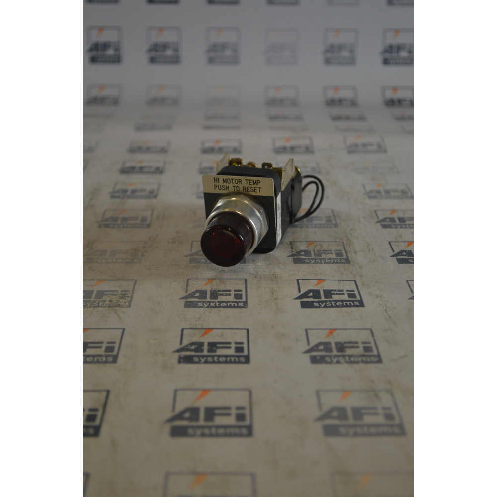 Allen-Bradley 800T-PBT16 PUSHBUTTON 30.5MM AMBER ILLUM 120VAC 1NO/1NC