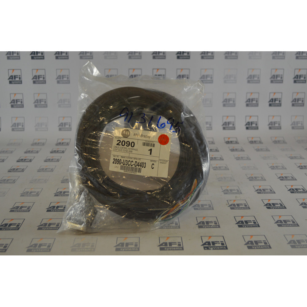 Allen-Bradley 2090-U3CC-D4403 SER C CABLE CONTROLLER INTERFACE ULTRA 3000 CN1 3M