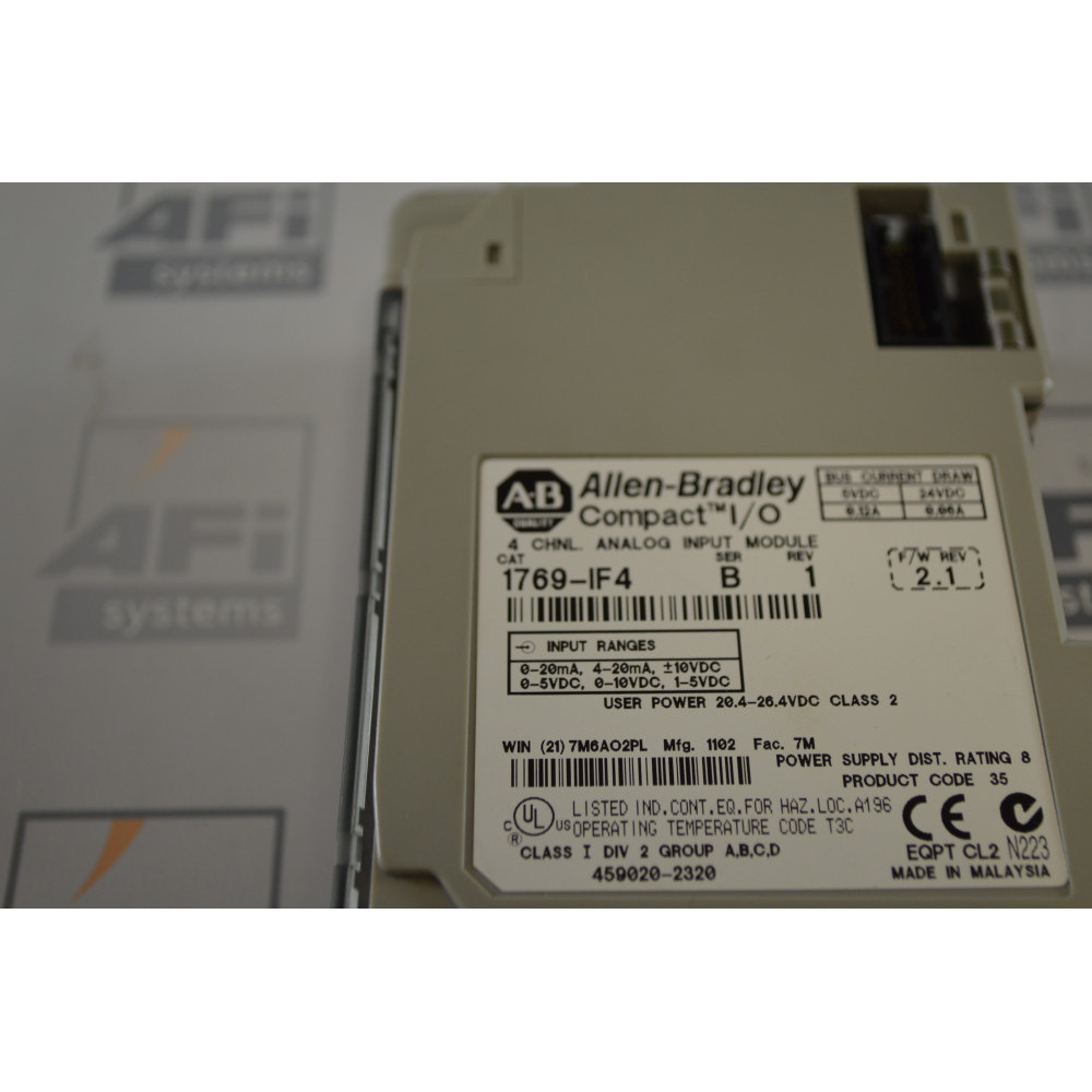 Allen Bradley 1769-IF4 Analog Input Module
