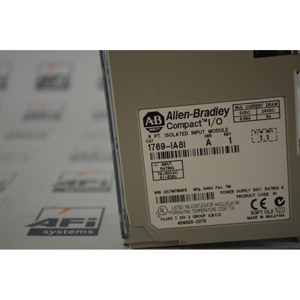 Allen-Bradley 1769-IA8I SER A INPUT MODULE
