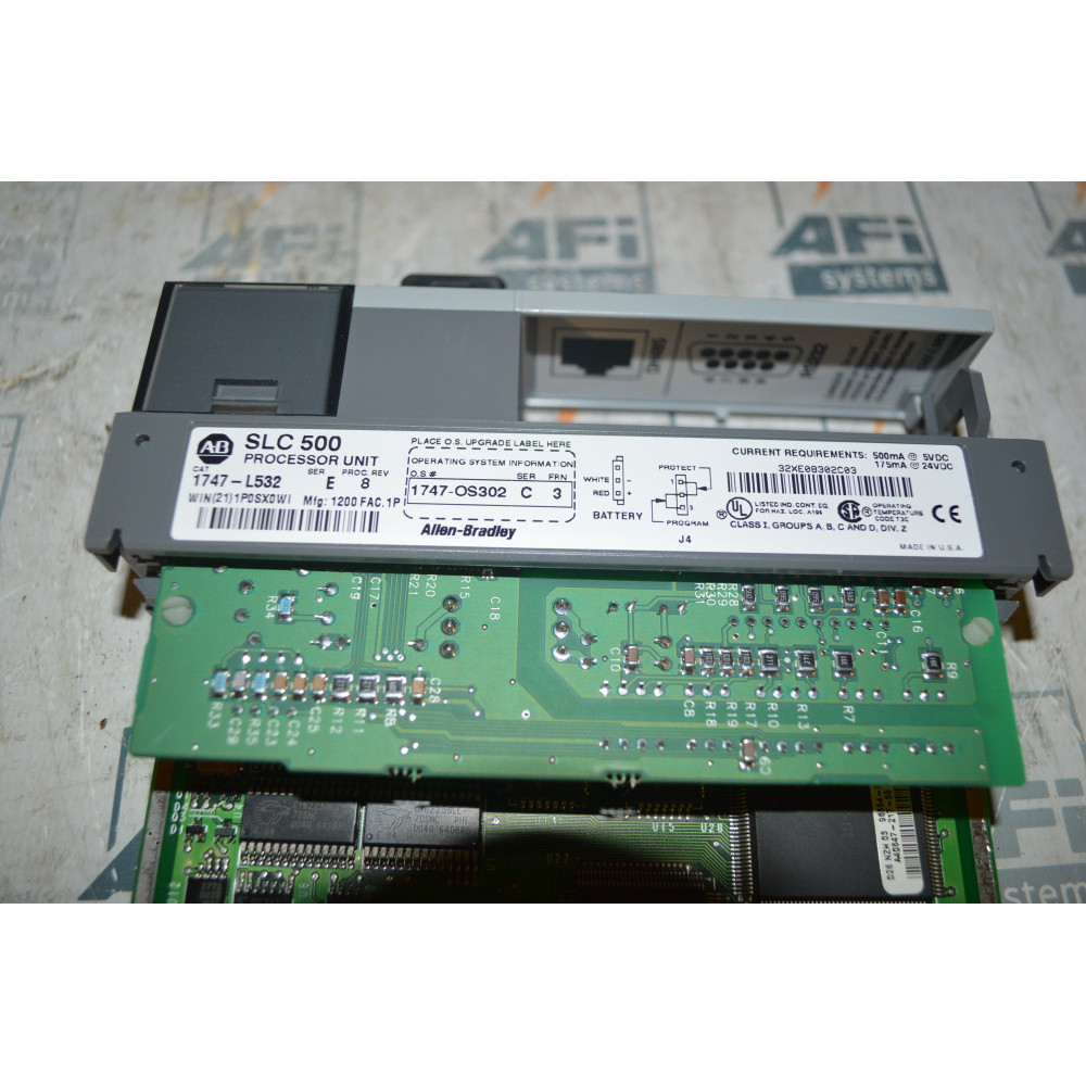 ALLEN  BRADLEY 1747-L532 Ser E SLC 500 PROCESSOR UNIT
16 K MEMORY