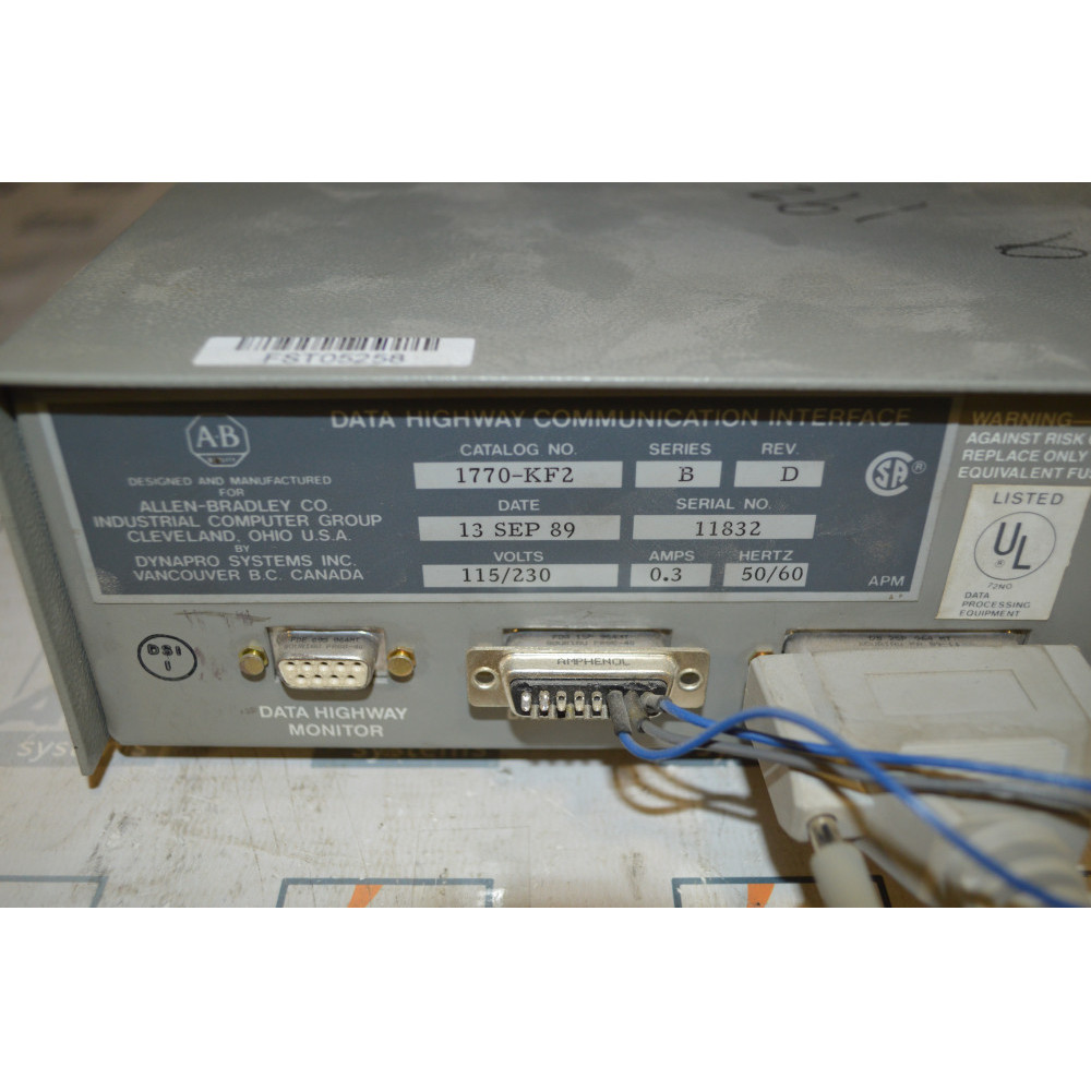 ALLEN BRADLEY 1770-KF2 DATA HIGHWAY COMMUNICATION INTERFACE