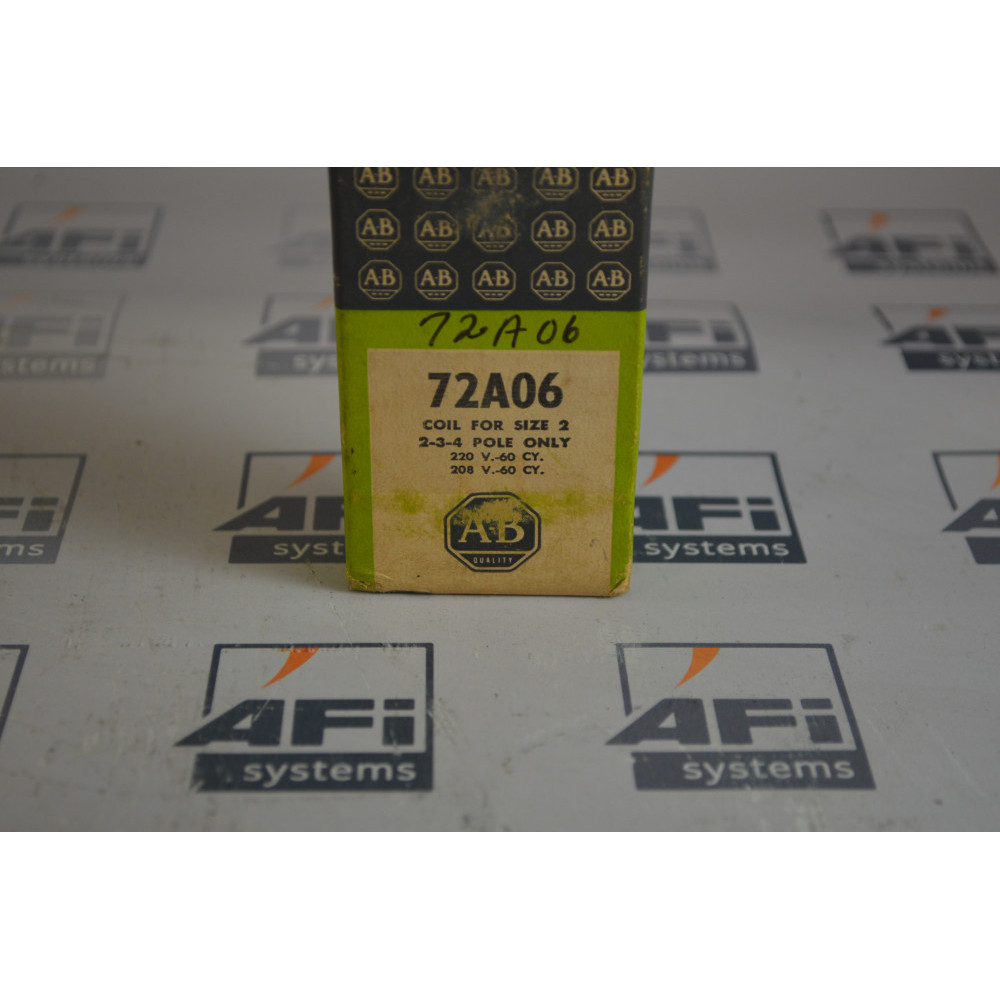 Allen Bradley 72A06 Coil  Size 2  2-3-4 Pole  ser K
