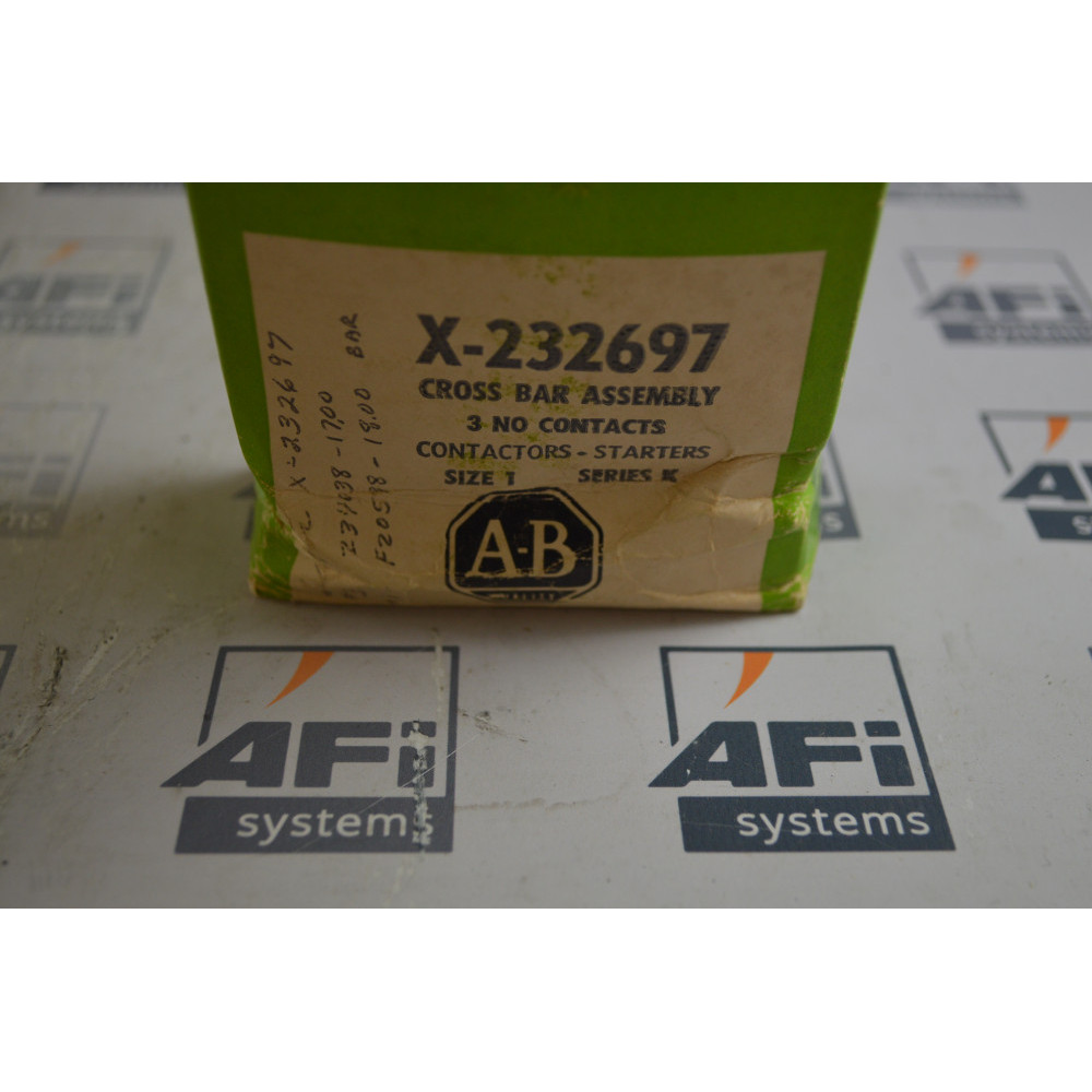 Allen Bradley X-232697 Cross Bar Assembly  3 NO Contacts  size 3  ser.K