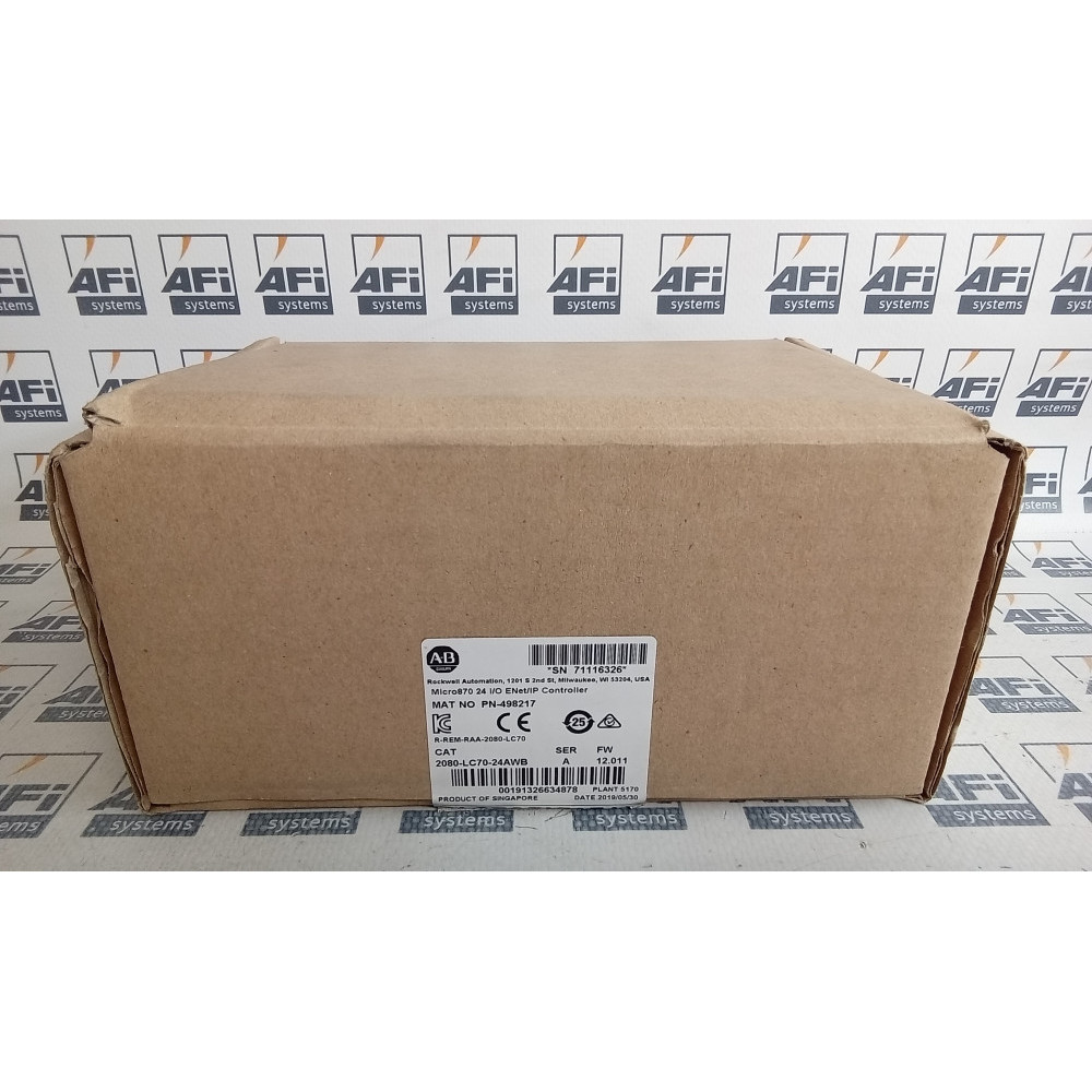 Allen-Bradley 2080-LC70-24AWB Micro870 Ethernet/IP Controller 24 I/O