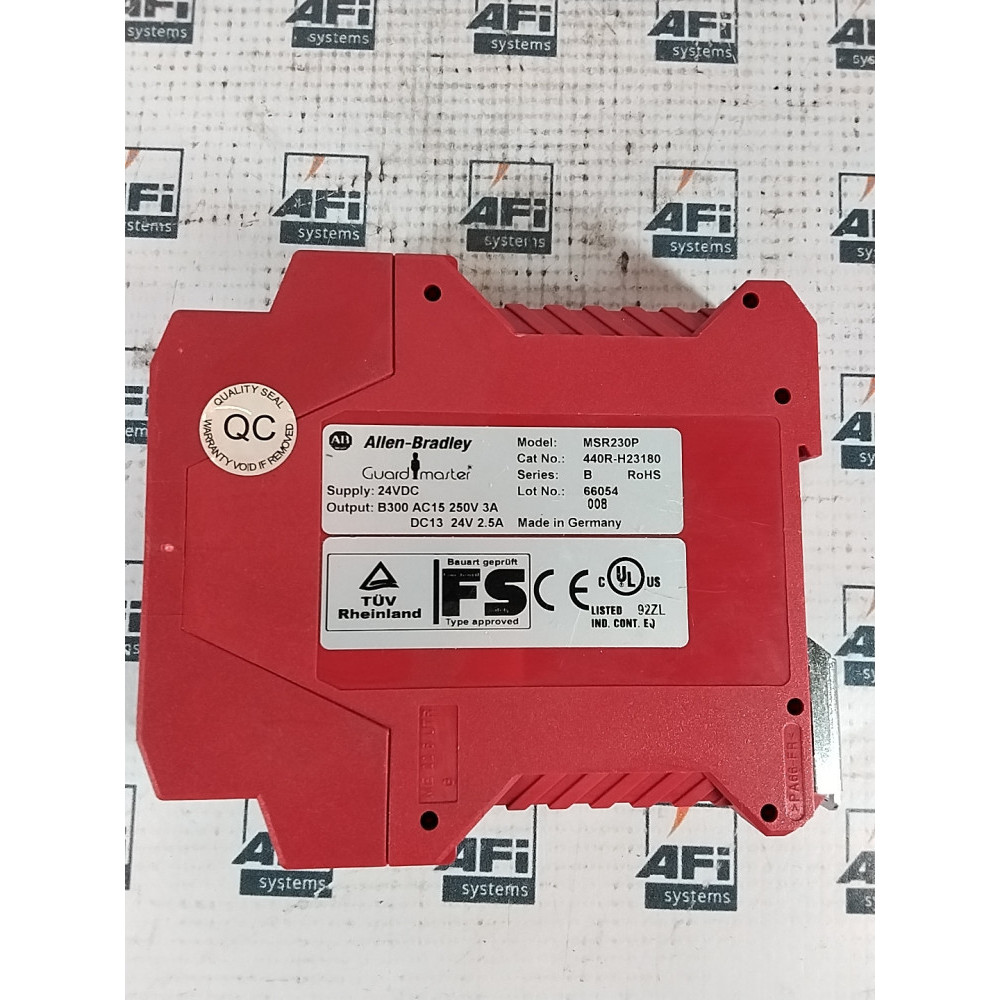 ALLEN BRADLEY GUARDMASTER LTD 440R-H23180 SAFETY RELAY
24VDC
2W
