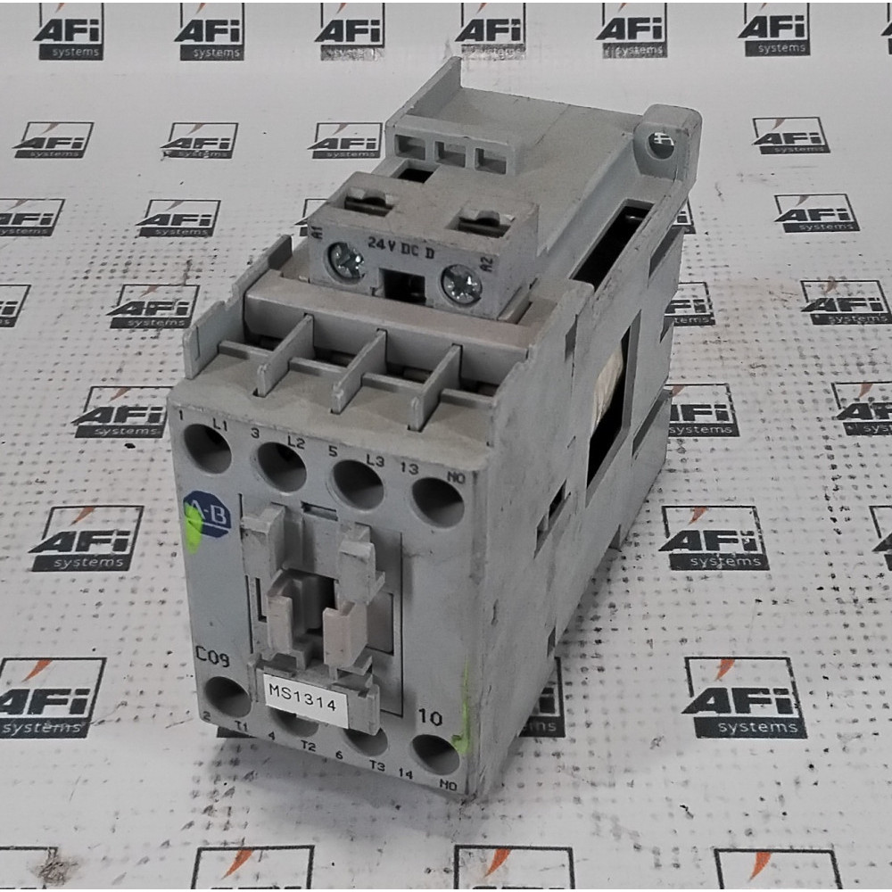 ALLEN BRADLEY 100-C09D10 CONTACTOR
IEC
9 AMP
3 POLE
1 N/O
110/120 VAC COIL
50/60 HZ