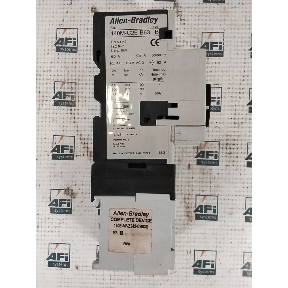 190E-MNZ242-CB63S SER B Allen-Bradley