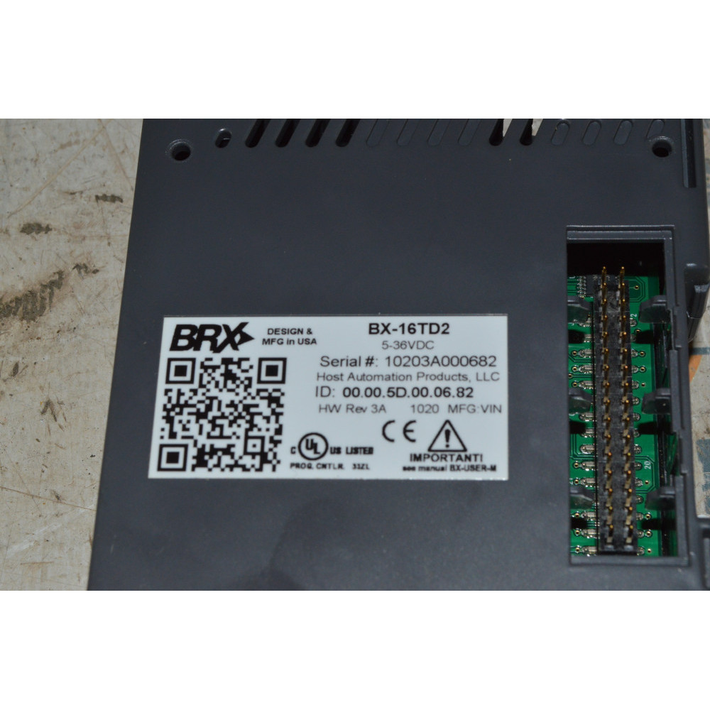 automation direct BX-16TD2 BRX discrete output module  16-point  12-24 VDC