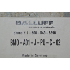 BALLUFF BMO-A01-J-PU-C-02 PHOTOELECTRIC SENSOR 10-30VDC PNP N.O. 2M CABLE BAE00AK