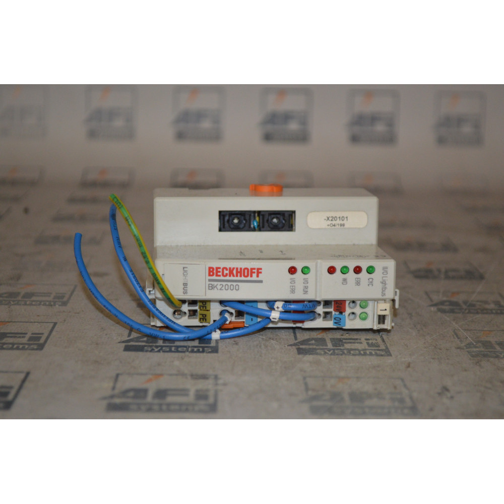 BECKHOFF BK2000 LIGHTBUS BUS COUPLER FOR UP TO 64 BUS TERMINALS