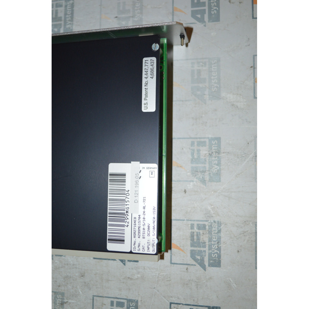 Baldor BTS10-5-10-24-RL-721 MODULE ASR - INPUT-DC200V/OUTPUT-5/10A-24-RL-721  SN#  27620