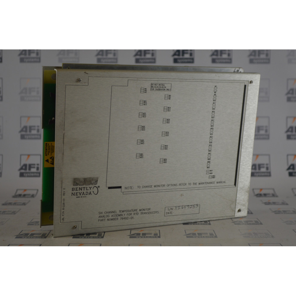 Bently Nevada 79492-01 6 CHANNEL TEMP MONITOR
