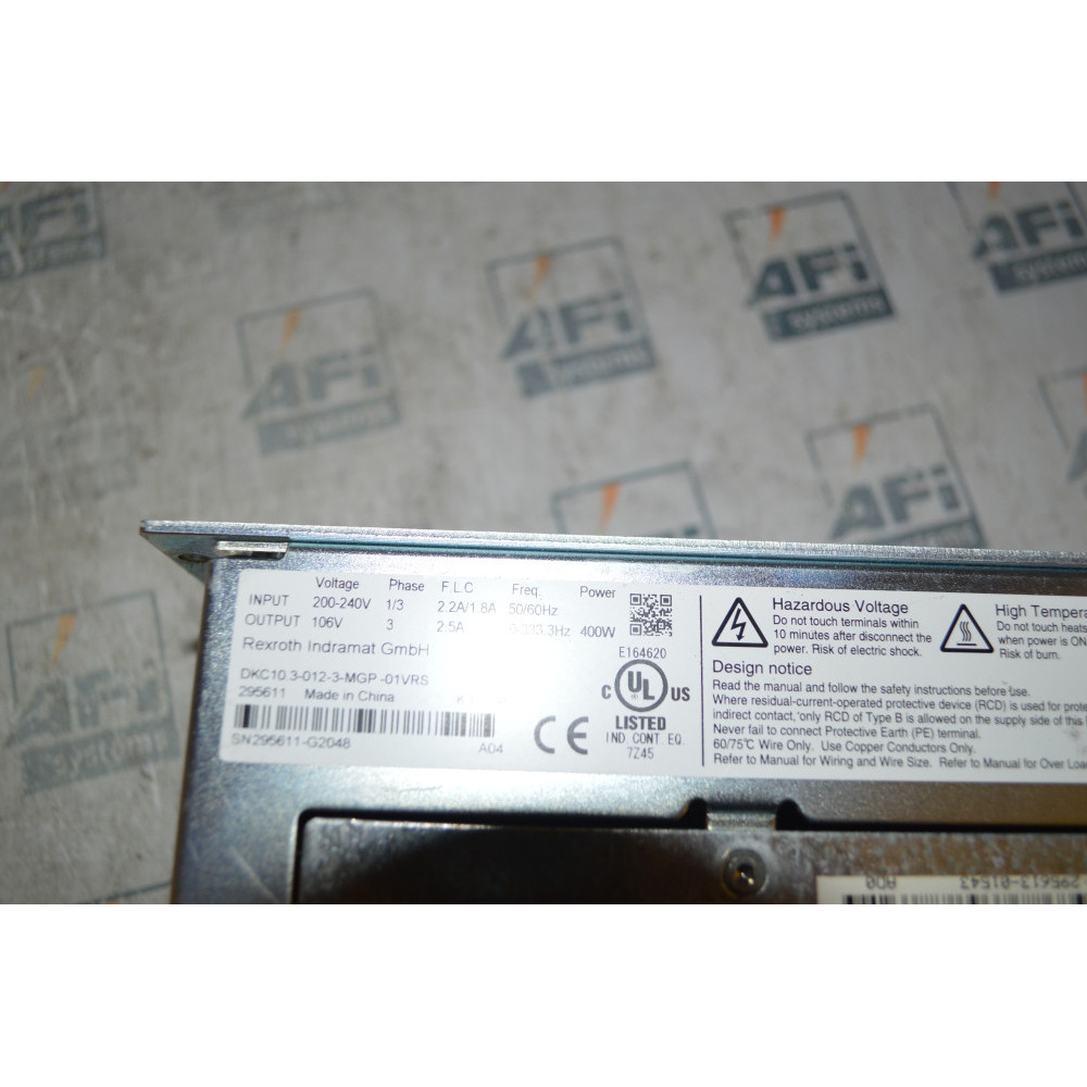 Rexroth DKC10.3-012-3-MGP-01VRS Servo Drive Controller