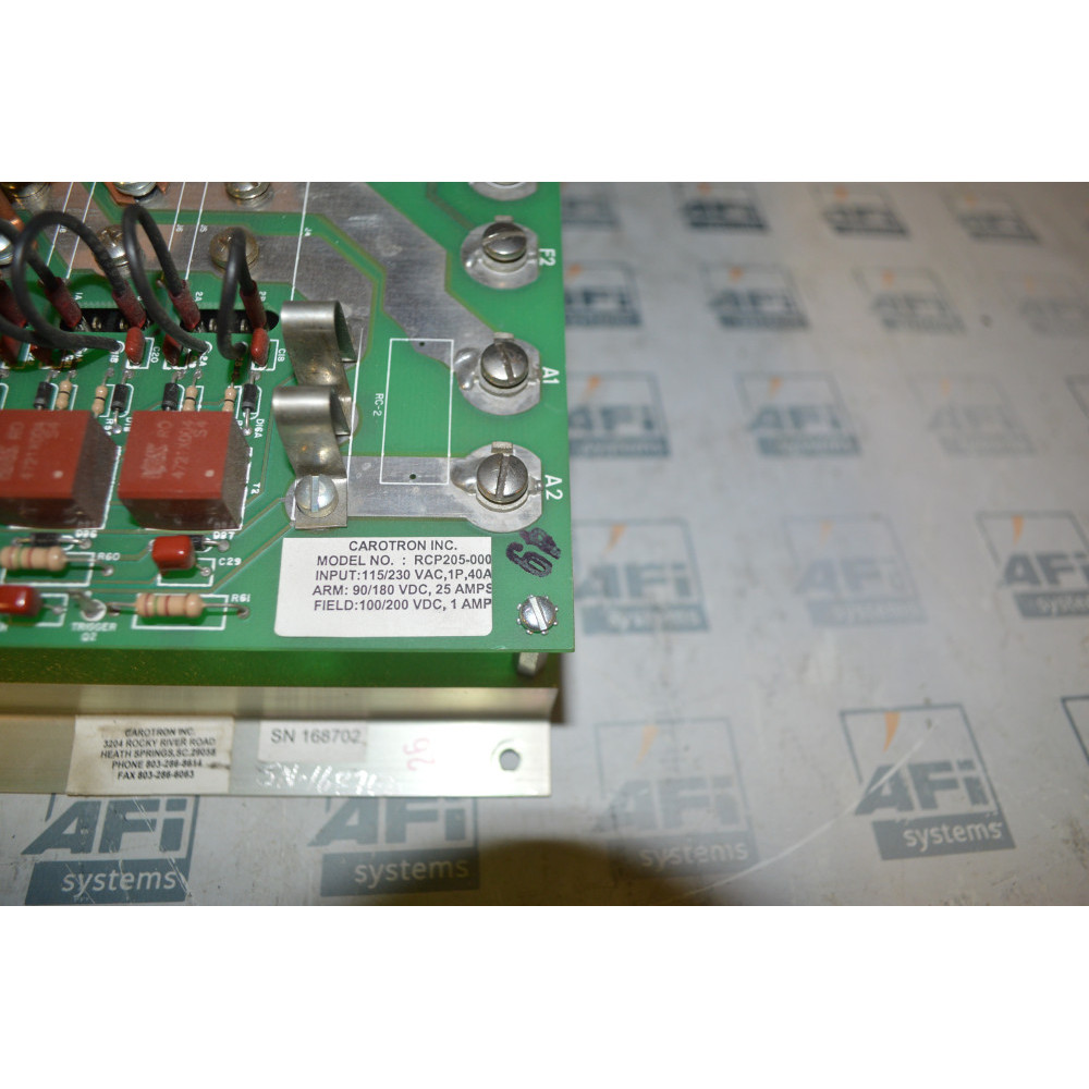 Carotron RCP205-000 DC Drive     SN# 168702