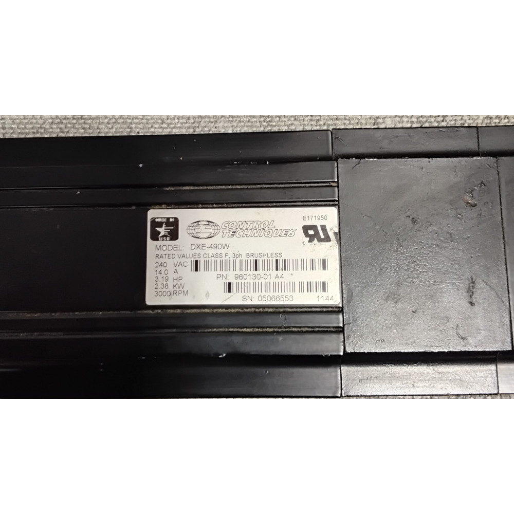 Emerson - Control Techniques DXE-490W DX SERVO MOTOR  230VAC  4 FRAME