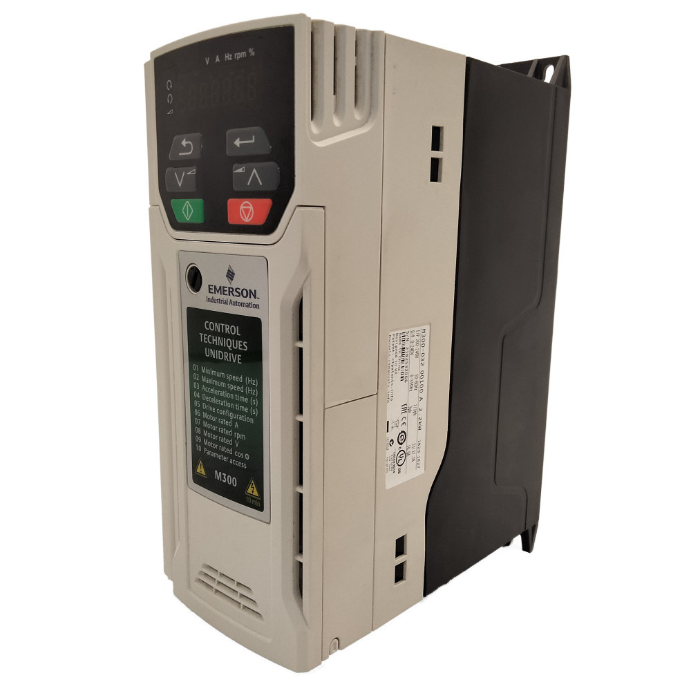 Control Techniques M300-032 00100 A 1/3ph 200...240VAC 2.2kW, 3HP, 10A Inverter