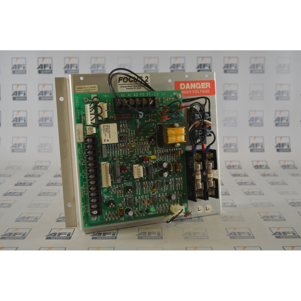 Emerson 2450-4000 DC DRIVE Focus 2 2HP Mounted onto a P/N: 2450-8010