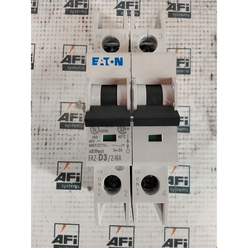 EATON CORPORATION CUTLER HAMMER FAZ-D3-2-NA-L CIRCUIT BREAKER