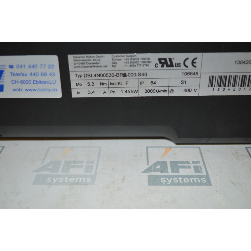 DANAHER MOTION DBL4N00530-BR2-000-S40 SERVO MOTOR