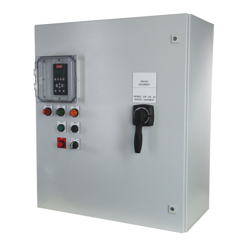 Danfoss 132H2257 Normal Duty Enclosed MCD600 Soft Starter; 3ph 480VAC; 150HP, 180A