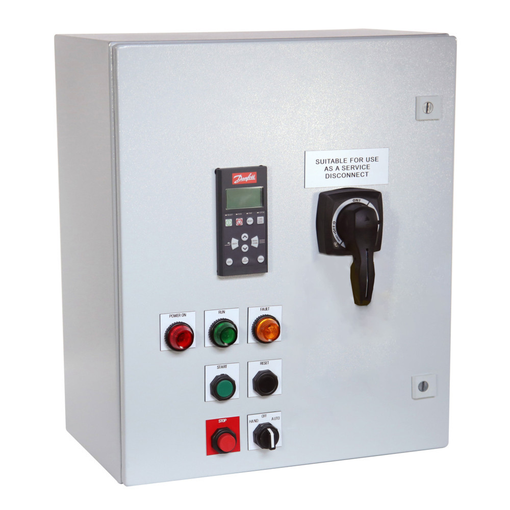 Danfoss 132H2253 Normal Duty Enclosed MCD600 Soft Starter; 3ph 480VAC; 200HP, 240A