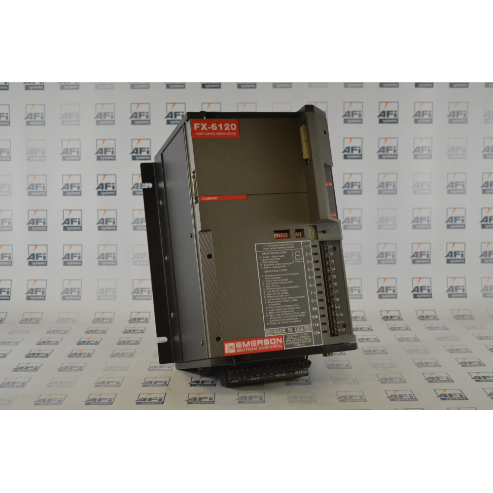 Emerson Motion Control FX-6120 FX SERVO DRIVE  230VAC  20 AMP  120 IN-LB TO 240 IN-LB MOTOR TORQUE
