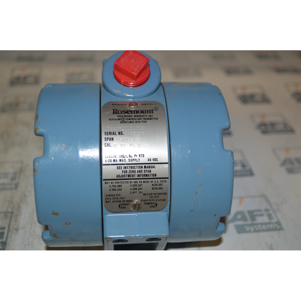 Rosemount 0444RL1U1A1NA TEMPERATURE TRANSMITTER