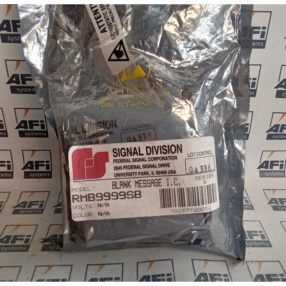 Federal Signal RMB9999SB Series B Blank Message Storage Chip