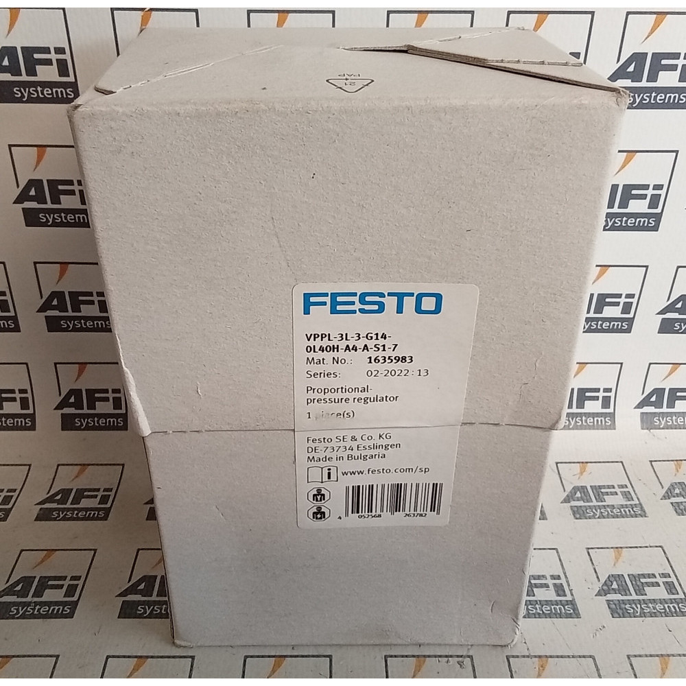 Festo VPPL-3L-3-G14-0L40H-A4-A-S1-7 Proportional Pressure Regulator 3-Way