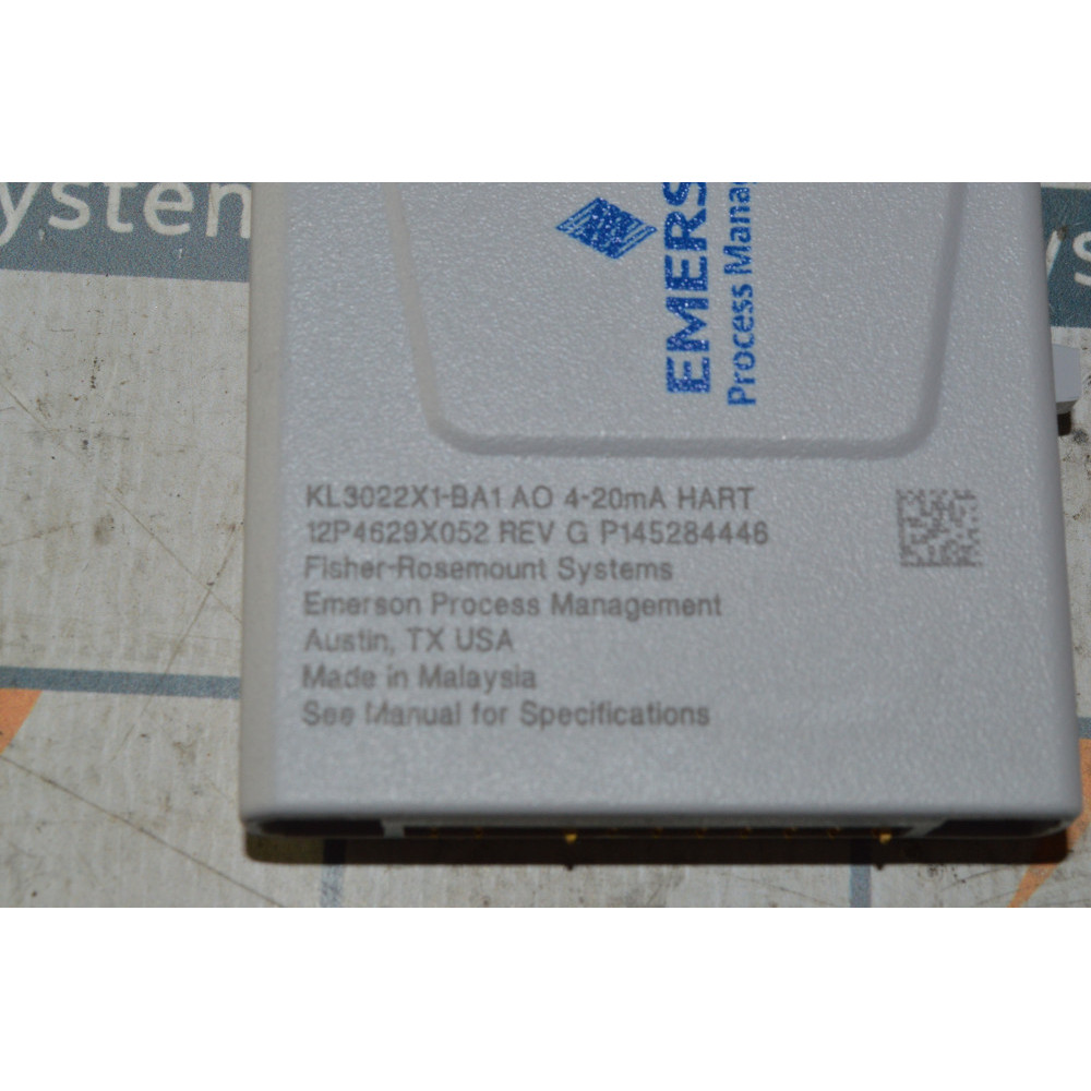 EMERSON FISHER ROSEMOUNT KL3022X1-BA1 CHARM TERMINAL BLOCK. ANALOG OUTPUT