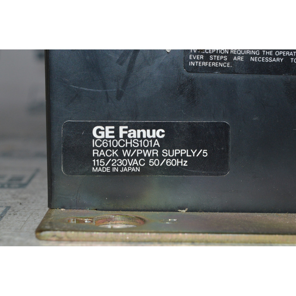 FANUC GE FANUC IC610CHS101A 5 SLOT PLC RACK