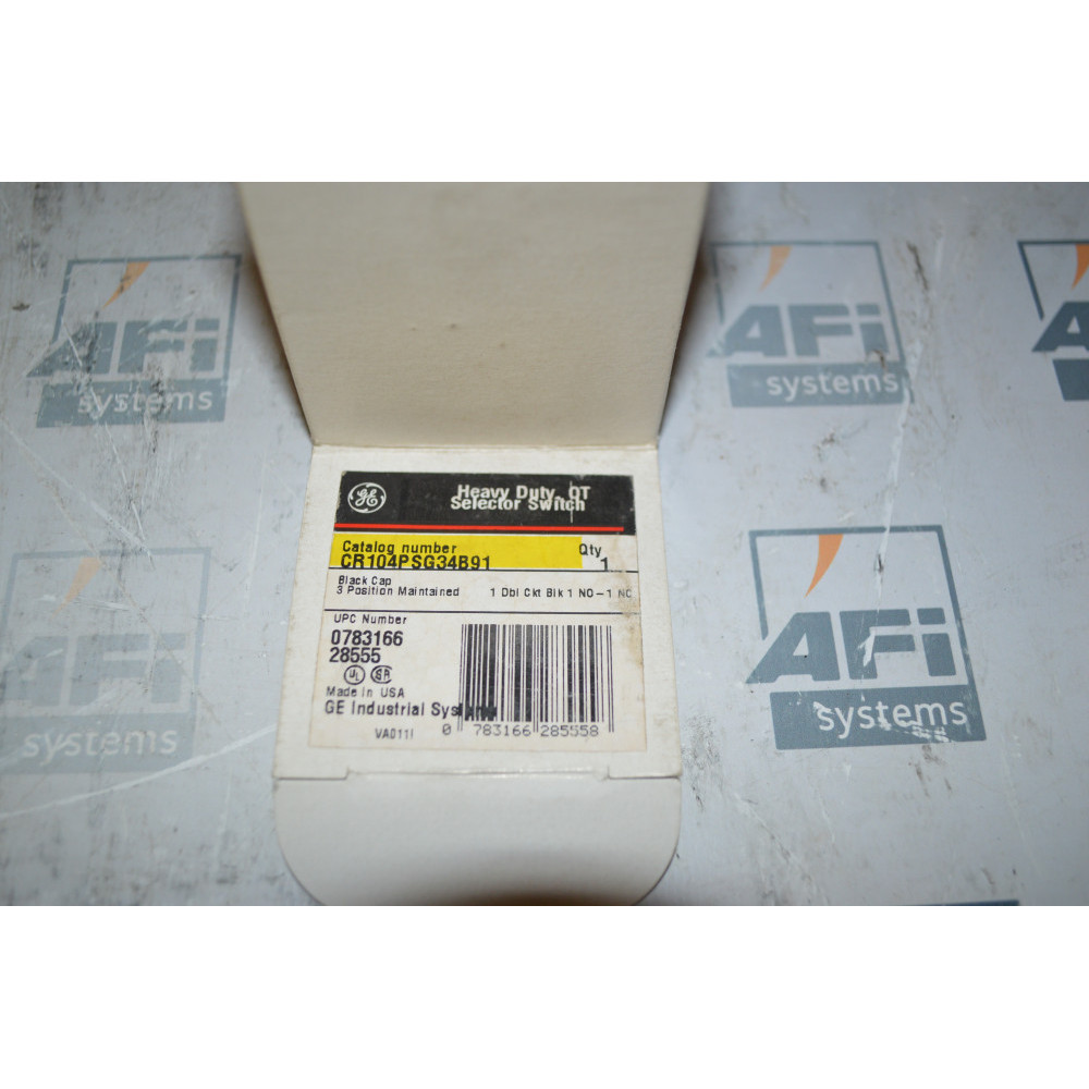 GE CR104PSG34B91 HEAVY DUTY OT SELECTOR SWITCH