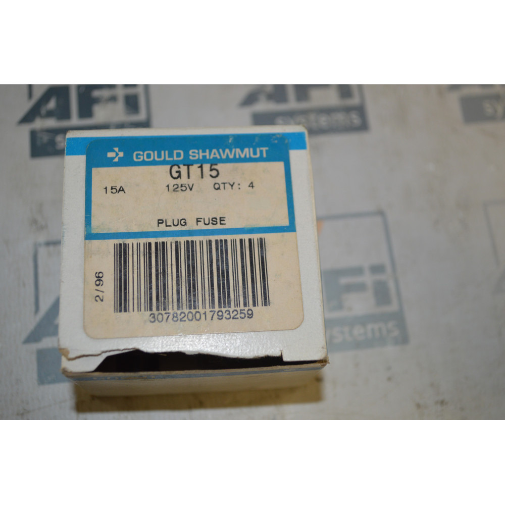 Gould Shawmut GT15 Plug fuse