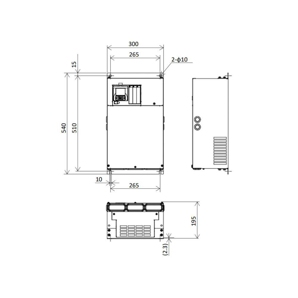 Hitachi P1-01530-LFUF 30kW 121A VFD