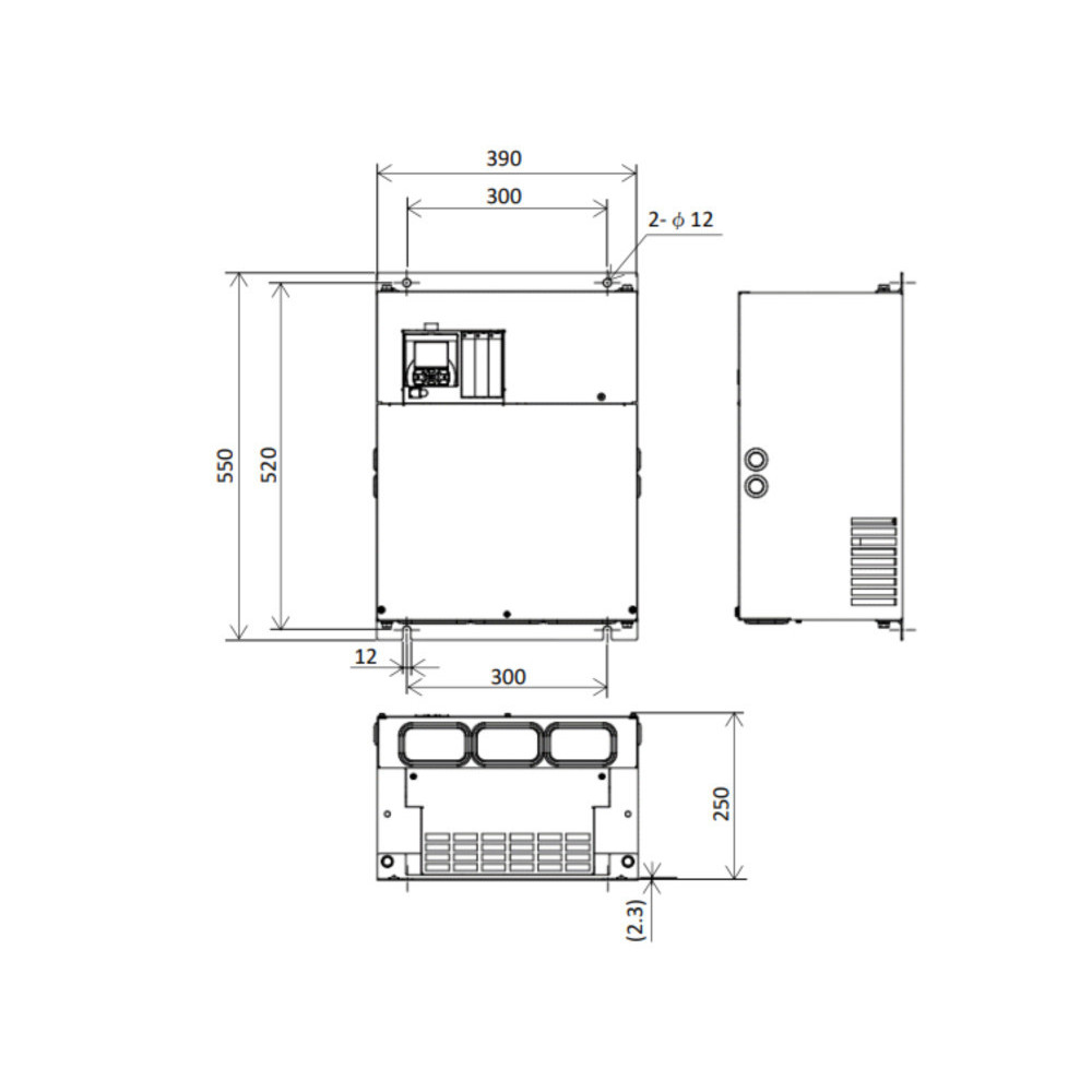 Hitachi P1-01160-HFUF 45kW 91A VFD