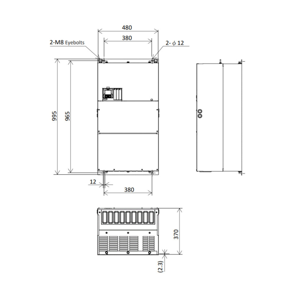 Hitachi P1-03720-HFUF 160kW 310A VFD