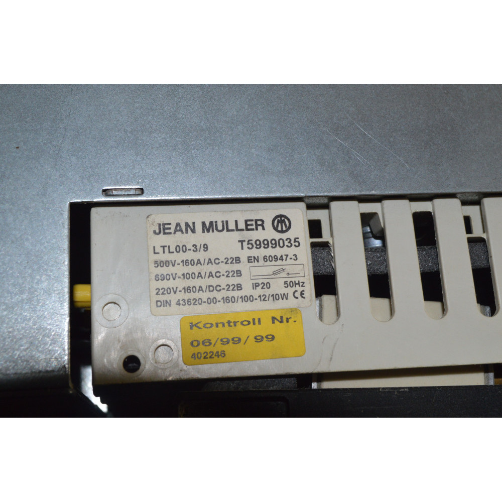 JEAN MULLER LTL00-3-9 FUSE DISCONNECT SWITCH
