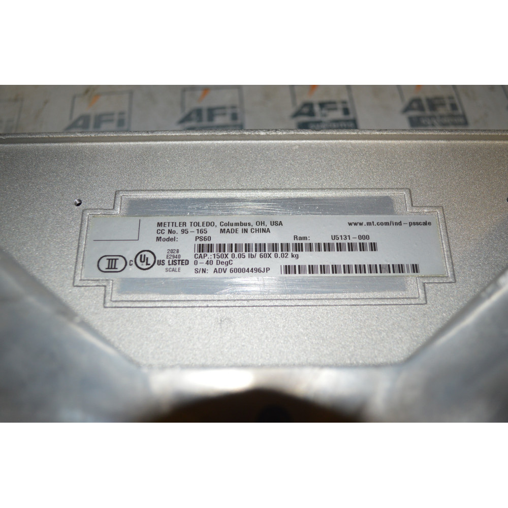 METTLER TOLEDO PS60 SHIPPING SCALE